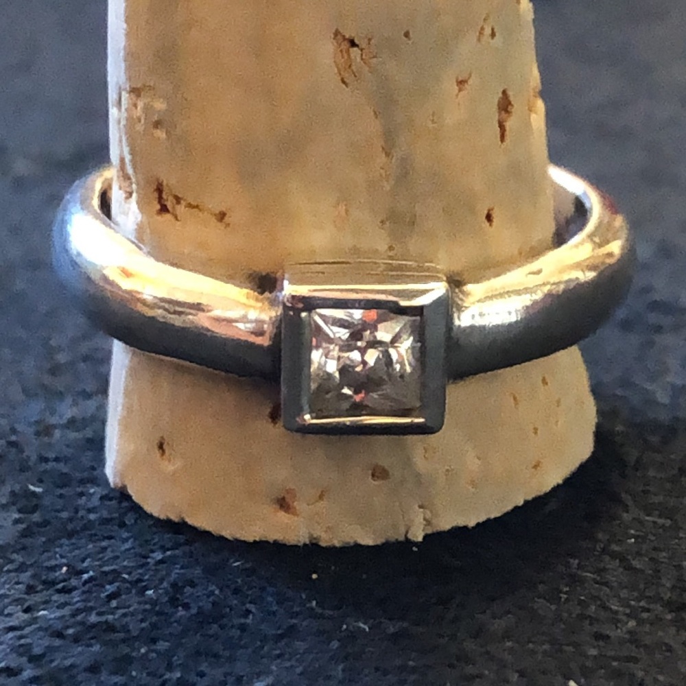 Vintage Charles Winston Signed- CZ /925 Sterling Silver Excellent Condition.